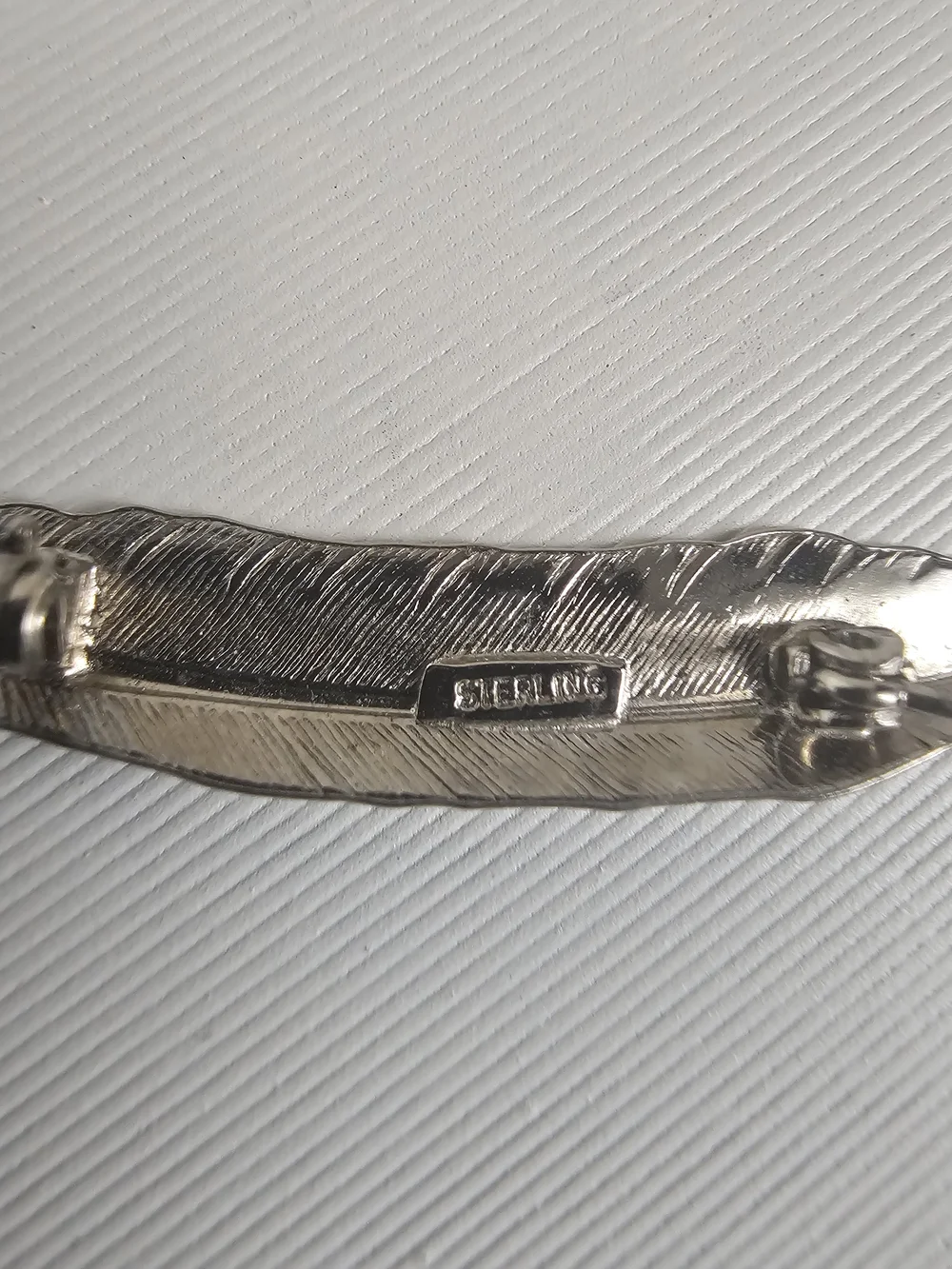 2 Inch Sterling Feather Pin